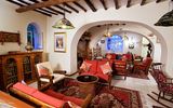 typisch italienische Lobby zum entspannen im Hotel Gattopardo auf Lipari in Italien