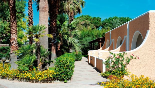 Palmengarten im Hotel Parco delle Agavi in Italien, Ischia
