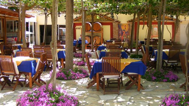 Taverne am Lintzi Hotel auf Peloponnes in Griechenland