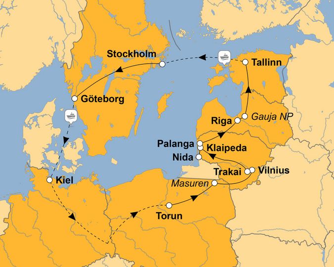 Ihre Reiseroute ©www.stepmap.de Ihre Reiseroute