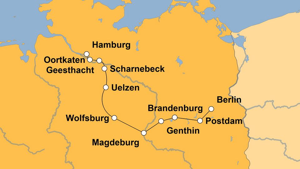 Ihre Reiseroute
