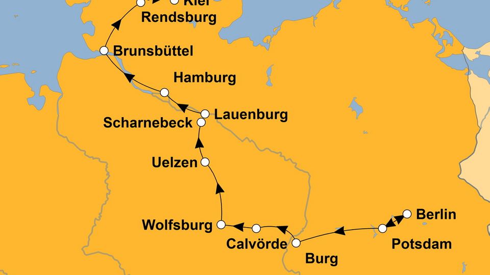 Ihre Reiseroute