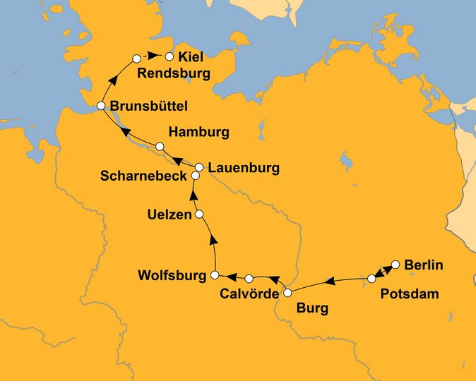 Ihre Reiseroute