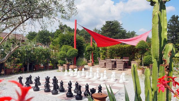 Italienischer Schachbrettgarten