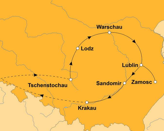 Ihre Reiseroute
