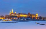 Wawel-Schloss im Winter, Krakau