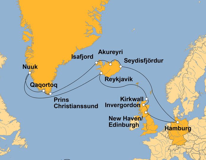 Ihre Reiseroute