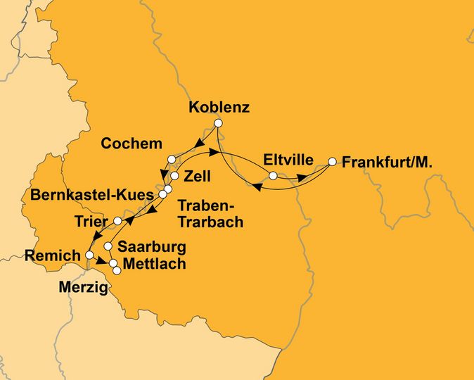 Ihre Reiseroute