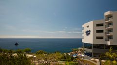 Blick vom Hotel aufs Meer