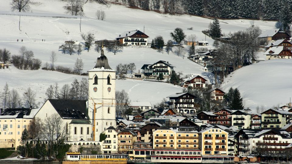St. Wolfgang mit Schnee