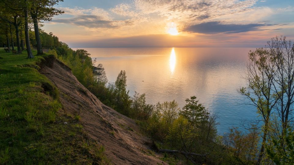 Küste von Lake Erie in Erie County