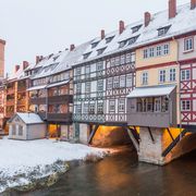 Erfurt Brücke Winter