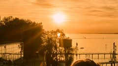 Sonnenuntergang Bühne
