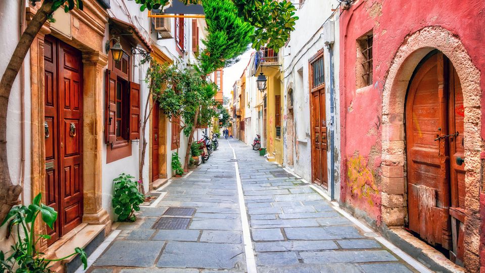 Gassen der Altstadt von Rethymno, Insel Kreta