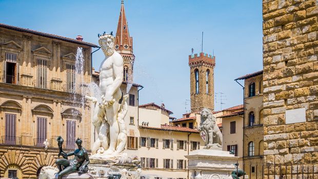 Piazza Signoria mit Neptunbrunnen copy