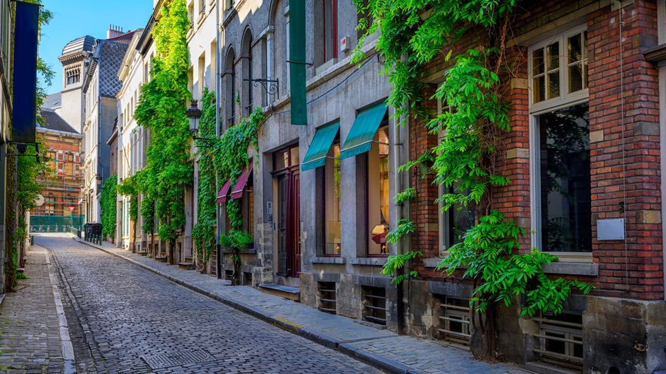 Historische Gasse in Brüssel