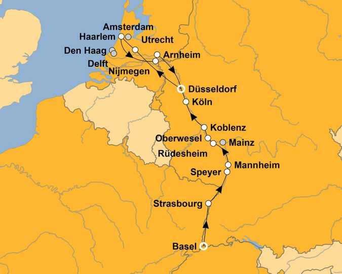 Ihre Reiseroute