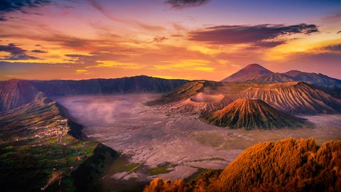 Vulkan Mount Bromo im Bromo Tengger Semeru Nationalpark