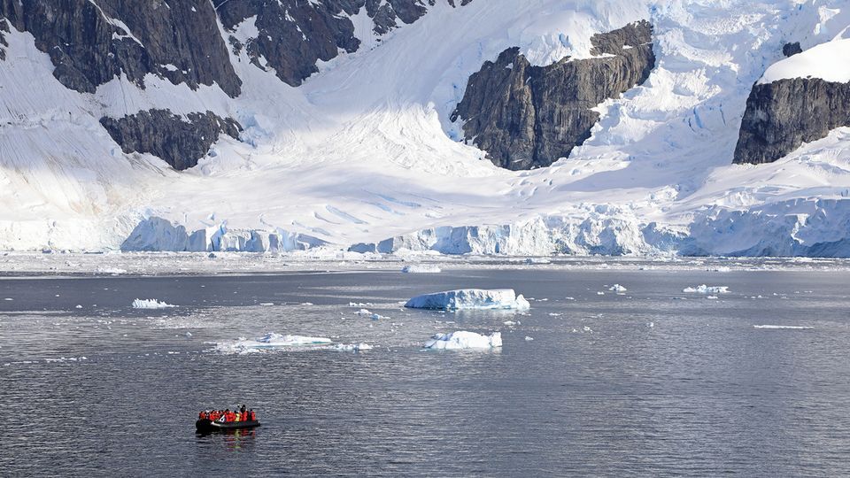 MS Hamburg, Zodiacs Paradise Harbor Antarctica