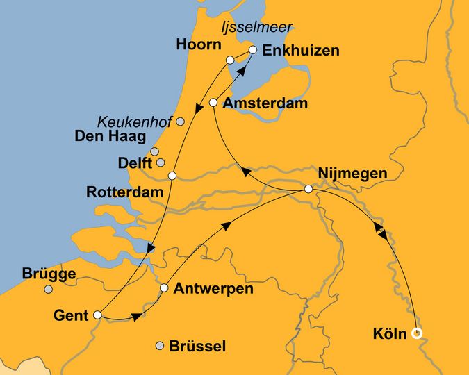 Ihre Reiseroute