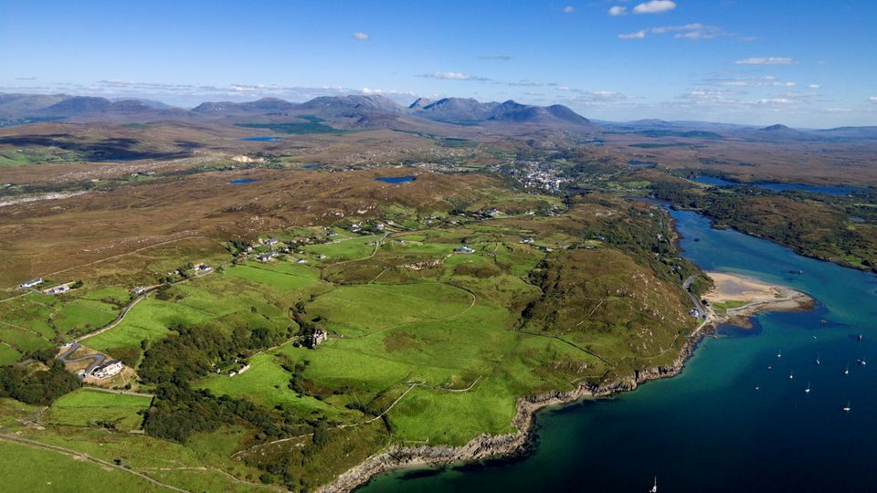 Clifden an der Küste von County Galway
