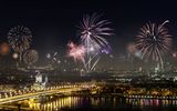 Feuerwerk über Wien