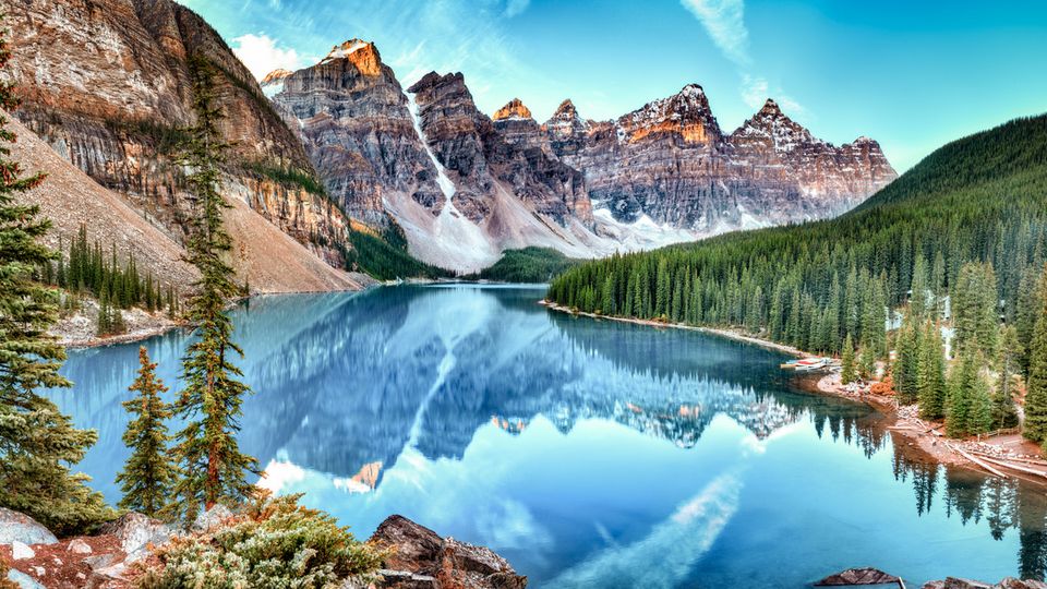 Moraine Lake im Banff Nationalpark