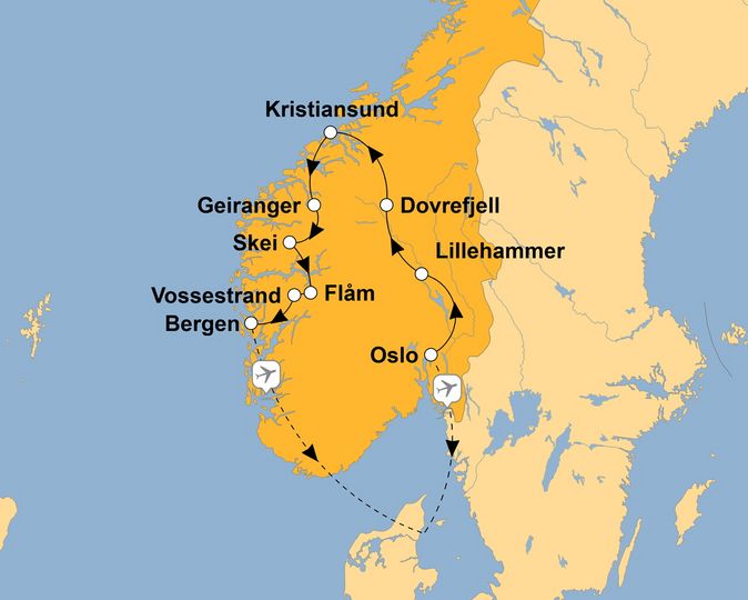 Ihre Reiseroute