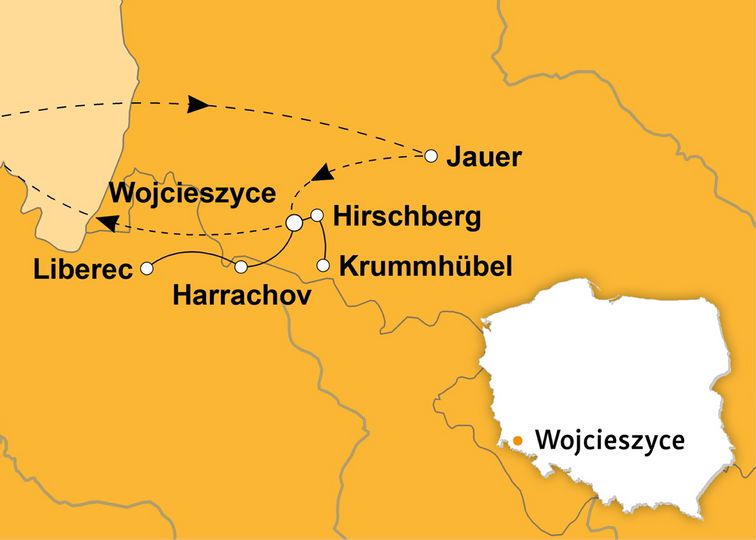 Ihre Reiseroute