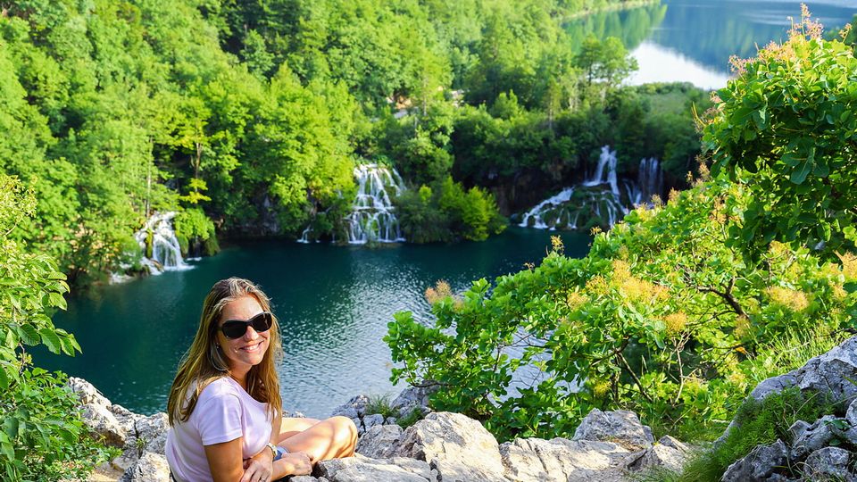Wanderpause im Plitvicer Nationalpark