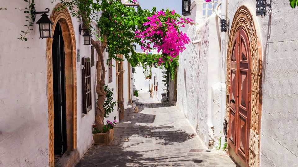 Gasse in Lindos