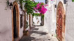 Gasse in Lindos