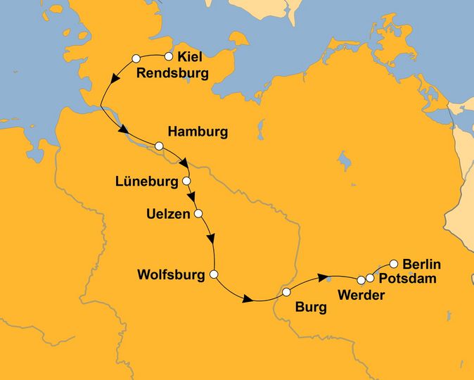 Ihre Reiseroute