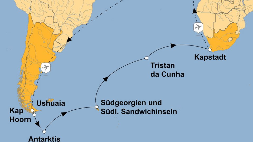 Ihre Reiseroute