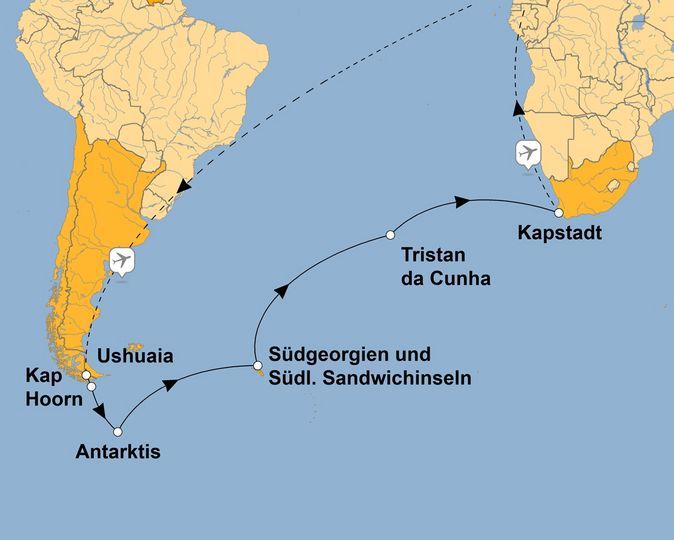 Ihre Reiseroute