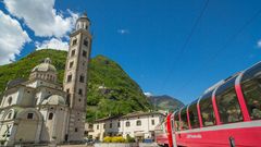 Bernina Express in Tirano 