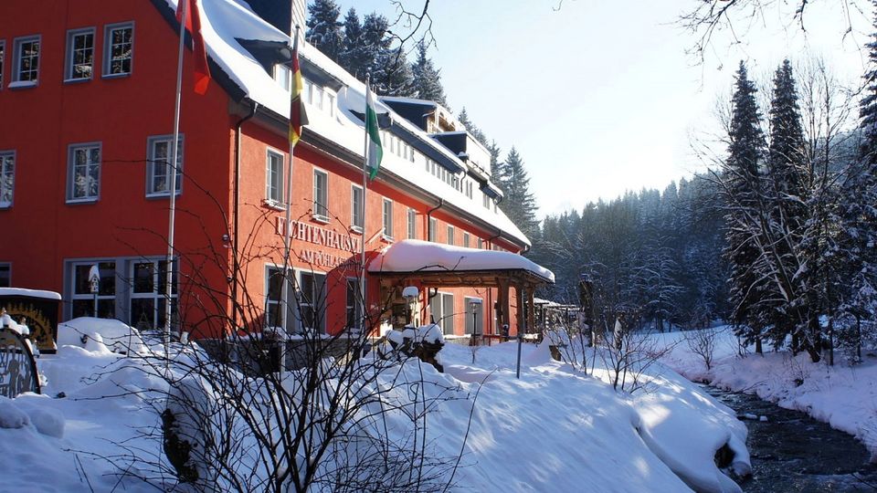 Hotel Fichtelhäusel im Winter