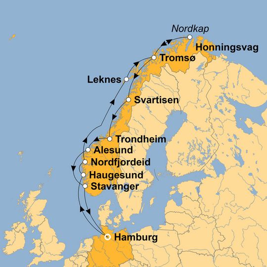 Ihre Reiseroute