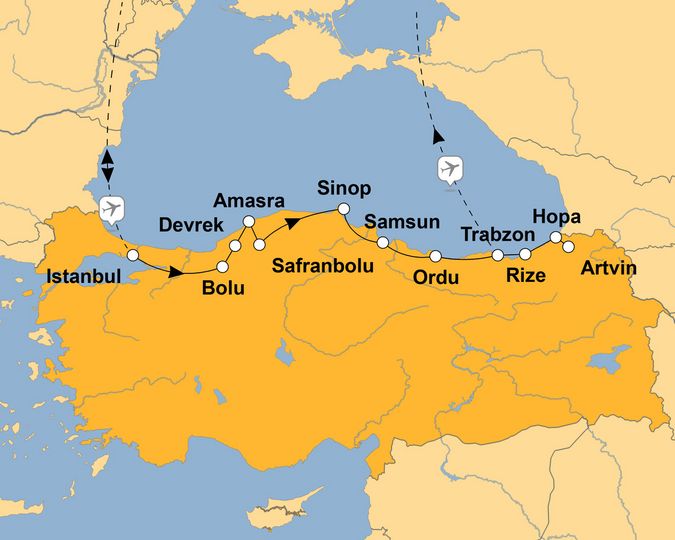 Ihre Reiseroute ©www.stepmap.de Ihre Reiseroute