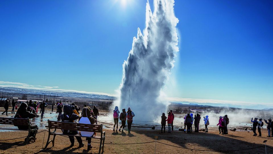 Geysir auf Island