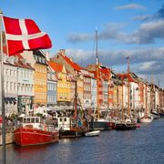 Hafen in Kopenhagen an einem Sommertag