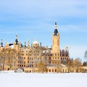 Schweriner Schloss im Winter
