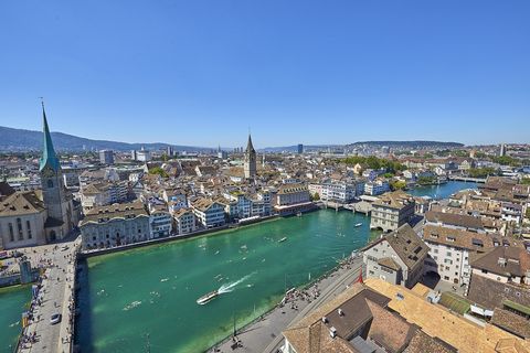 Zürich vom Grossmünster aus © 2012 Thomas Schneider bildbaendiger.de