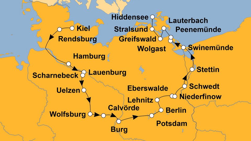 Ihre Reiseroute