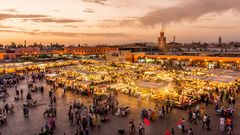 Platz Djemaa El Fna in Marrakesch