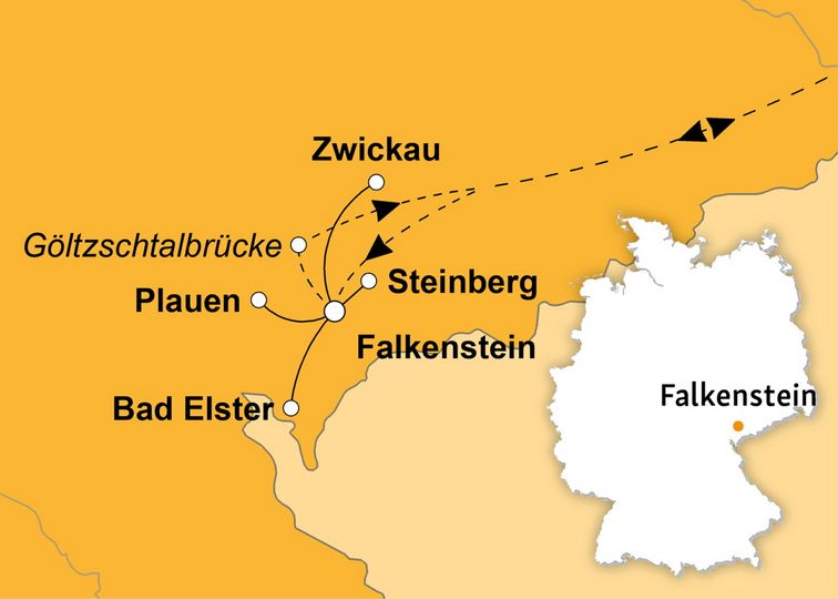 Ihre Reiseroute