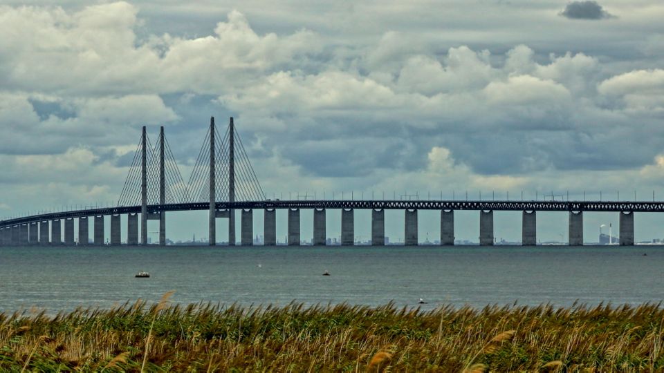 Öresundbrücke mit Blick nach Kopenhagen